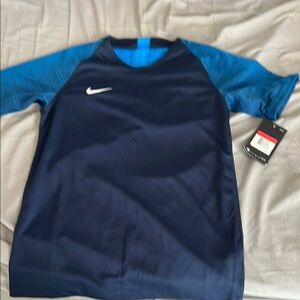 Nike Blue Two-Tone Jersey Athletic Top